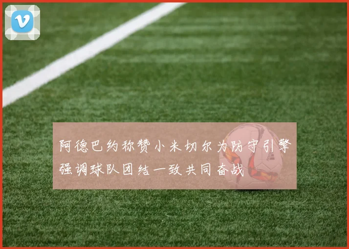 阿德巴约称赞小米切尔为防守引擎强调球队团结一致共同奋战